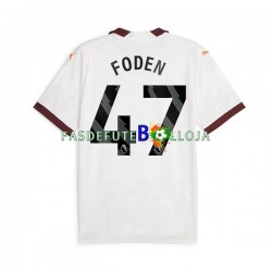 Camisola 2º Equipamento Manchester City Phil Foden 47 2023-2024 Manga Curta ,Homem
