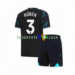 Camisola 3º Equipamento Manchester City Ruben 3 2023-2024 Manga Curta ,Criança