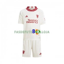 Camisola 3º Equipamento Manchester United 2023-2024 Manga Curta ,Criança
