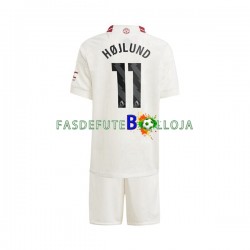 Camisola 3º Equipamento Manchester United Rasmus Hojlund 11 2023-2024 Manga Curta ,Criança