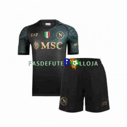 Camisola 3º Equipamento Napoli 2023-2024 Manga Curta ,Criança