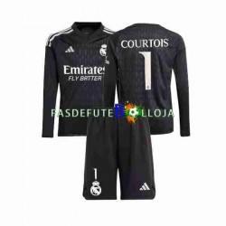 Camisola Guarda-redes 2º Equipamento Real Madrid Thibaut Courtois 1 2023-2024 Manga Comprida ,Criança
