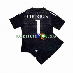 Camisola Guarda-redes 2º Equipamento Real Madrid Thibaut Courtois 1 2023-2024 Manga Curta ,Criança