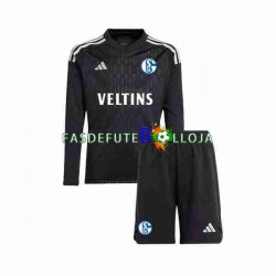 Camisola Guarda-redes 2º Equipamento Schalke 04 2023-2024 Manga Comprida ,Criança