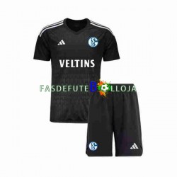 Camisola Guarda-redes 2º Equipamento Schalke 04 2023-2024 Manga Curta ,Criança