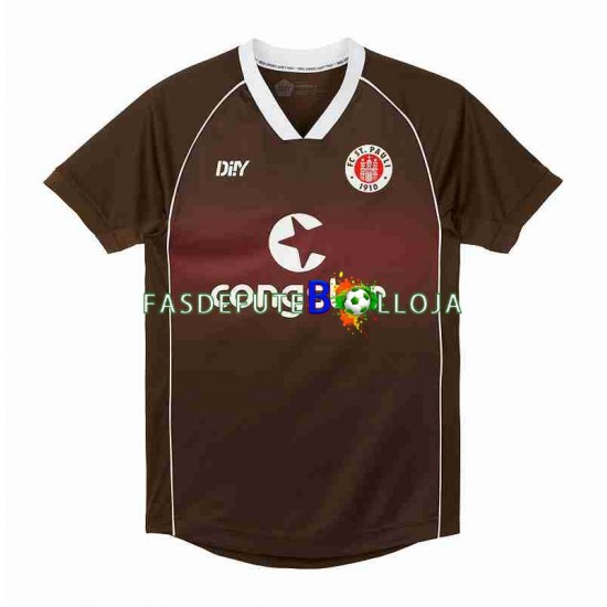 Camisola 1º Equipamento St Pauli 2023-2024 Manga Curta ,Homem