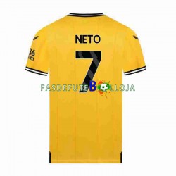 Camisola 1º Equipamento Wolverhampton Wanderers NETO 7 2023-2024 Manga Curta ,Homem