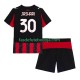 Camisola 1º Equipamento AC Milan Ardon Jashari 30 2025-2026 Manga Curta ,Criança