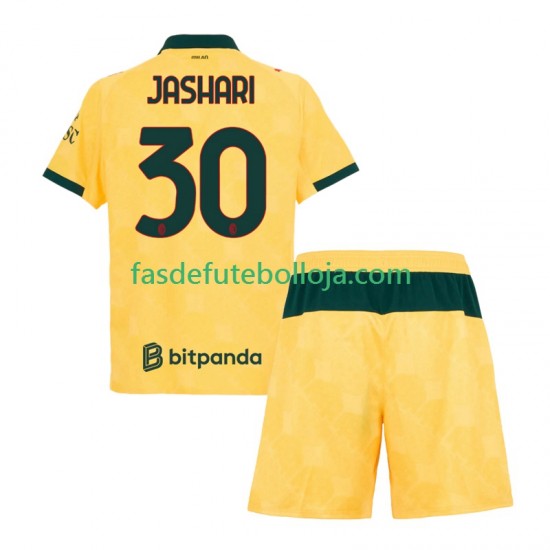 Camisola 3º Equipamento AC Milan Ardon Jashari 30 2025-2026 Manga Curta ,Criança