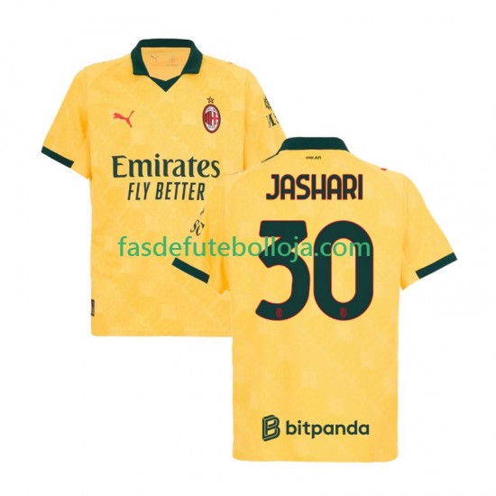 Camisola 3º Equipamento AC Milan Ardon Jashari 30 2025-2026 Manga Curta ,Homem