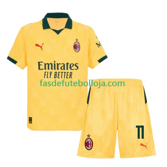 Camisola 3º Equipamento AC Milan Christian Pulisic 11 2025-2026 Manga Curta ,Criança