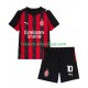 Camisola 1º Equipamento AC Milan Rafael Leao 10 2025-2026 Manga Curta ,Criança