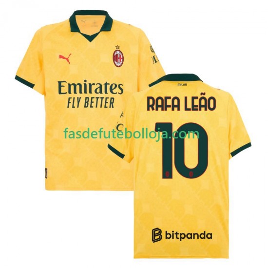 Camisola 3º Equipamento AC Milan Rafael Leao 10 2025-2026 Manga Curta ,Homem