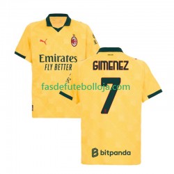 Camisola 3º Equipamento AC Milan Santiago Gimenez 7 2025-2026 Manga Curta ,Homem