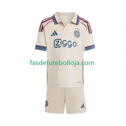 Camisola 3º Equipamento AFC Ajax 2025-2026 Manga Curta ,Criança