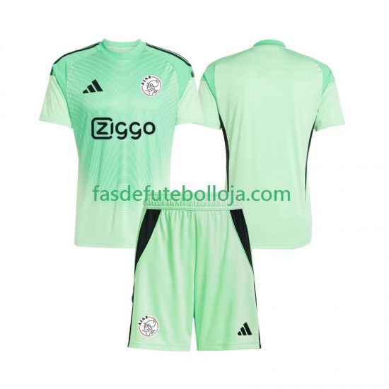 Camisola Guarda-redes 1º Equipamento AFC Ajax 2025-2026 Manga Curta ,Criança