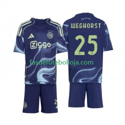 Camisola 2º Equipamento AFC Ajax Wout Weghorst 25 2025-2026 Manga Curta ,Criança