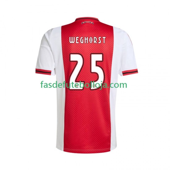 Camisola 1º Equipamento AFC Ajax Wout Weghorst 25 2025-2026 Manga Curta ,Homem