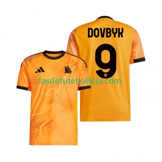 Camisola 2º Equipamento AS Roma Artem Dovbyk 9 2025-2026 Manga Curta ,Homem