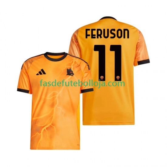 Camisola 2º Equipamento AS Roma Evan Ferguson 11 2025-2026 Manga Curta ,Homem