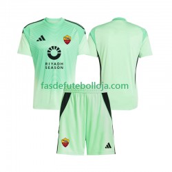 Camisola Guarda-redes 2º Equipamento 4º Equipamento AS Roma 2025-2026 Manga Curta ,Criança