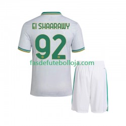 Camisola 3º Equipamento AS Roma Stephan El Shaarawy 92 2025-2026 Manga Curta ,Criança
