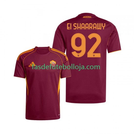 Camisola 1º Equipamento AS Roma Stephan El Shaarawy 92 2025-2026 Manga Curta ,Homem
