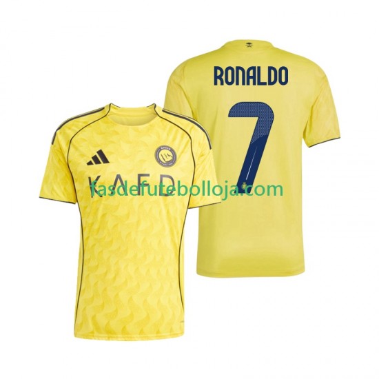 Camisola 1º Equipamento Al Nassr Cristiano Ronaldo 7 2025-2026 Manga Curta ,Homem