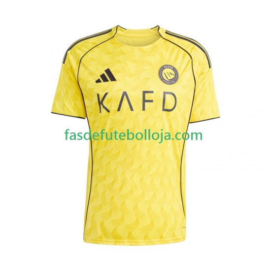 Camisola 1º Equipamento Al Nassr 2025-2026 Manga Curta ,Homem