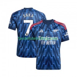 Camisola 2º Equipamento Arsenal Bukayo Saka 7 2025-2026 Manga Curta ,Homem