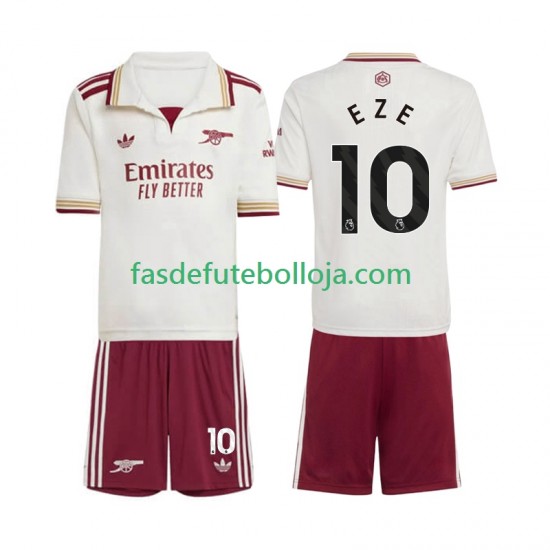 Camisola 3º Equipamento Arsenal Eberechi Eze 10 2025-2026 Manga Curta ,Criança