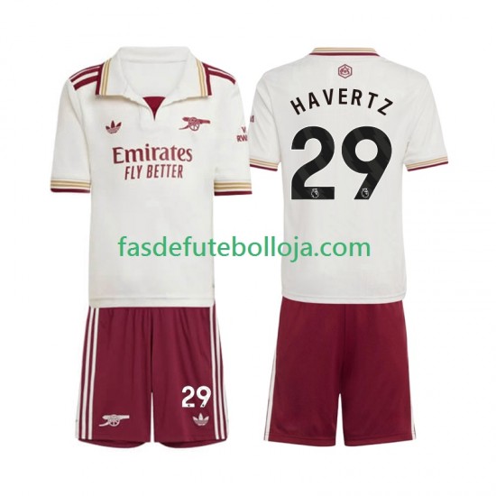 Camisola 3º Equipamento Arsenal Kai Havertz 29 2025-2026 Manga Curta ,Criança