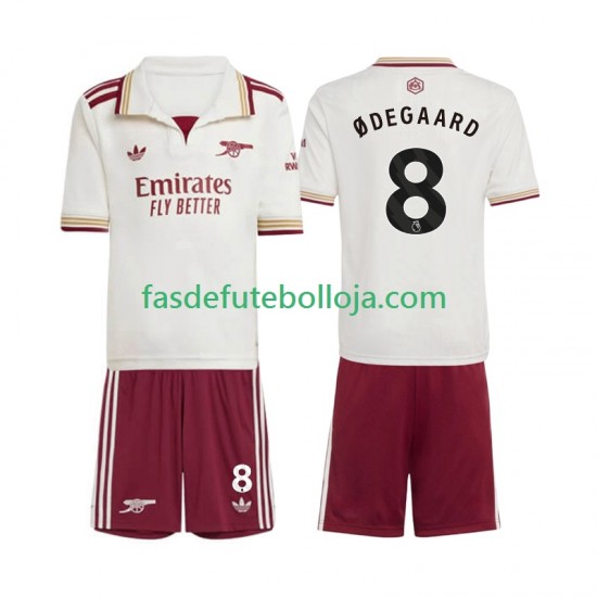 Camisola 3º Equipamento Arsenal Martin Odegaard 8 2025-2026 Manga Curta ,Criança