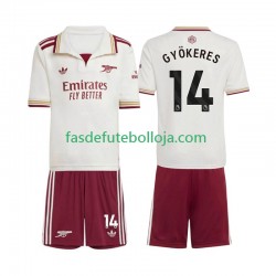 Camisola 3º Equipamento Arsenal Viktor Gyokeres 14 2025-2026 Manga Curta ,Criança