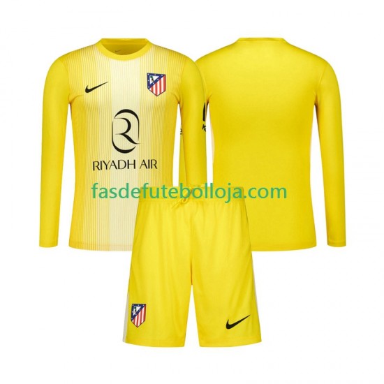 Camisola Guarda-redes 1º Equipamento Atlético Madrid 2025-2026 Manga Comprida ,Criança
