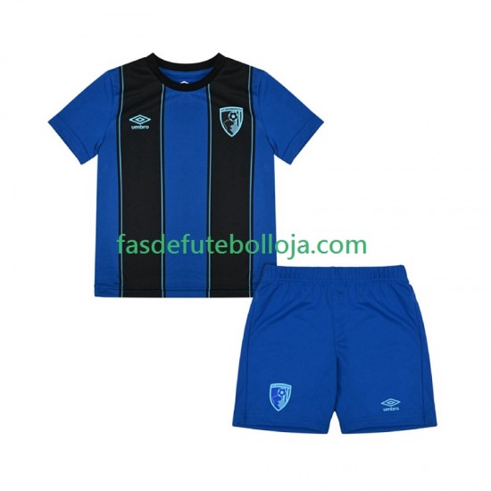Camisola 2º Equipamento BOURNEMOUTH 2025-2026 Manga Curta ,Criança