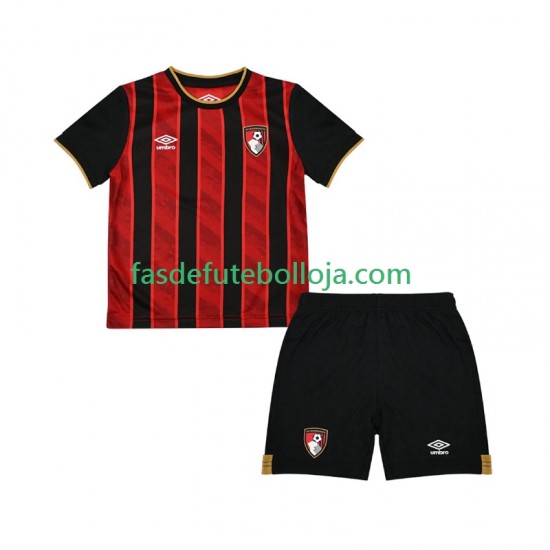 Camisola 1º Equipamento BOURNEMOUTH 2025-2026 Manga Curta ,Criança