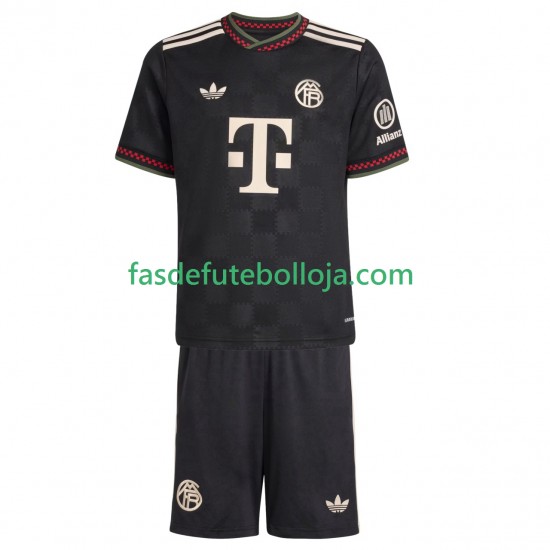 Camisola 3º Equipamento Bayern de Munique 2025-2026 Manga Curta ,Criança
