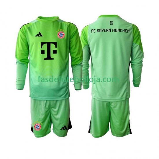 Camisola Guarda-redes 1º Equipamento Bayern de Munique 2025-2026 Manga Comprida ,Criança