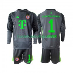 Camisola Guarda-redes 2º Equipamento Bayern de Munique Neuer 1 2025-2026 Manga Comprida ,Criança