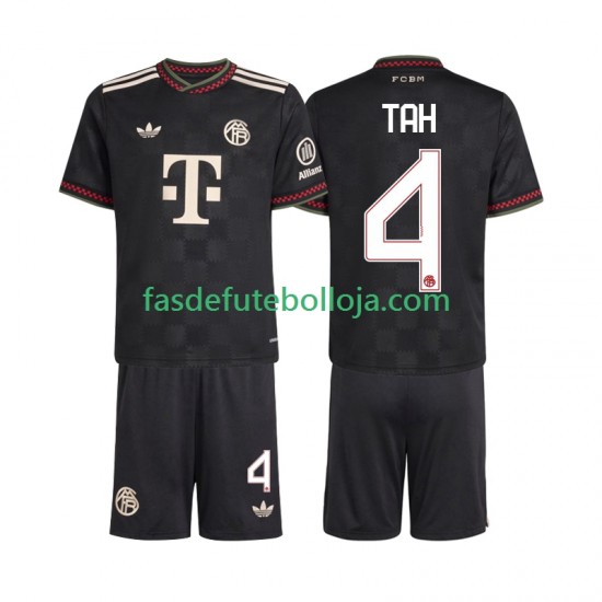 Camisola 3º Equipamento Bayern de Munique Jonathan Tah 4 2025-2026 Manga Curta ,Criança