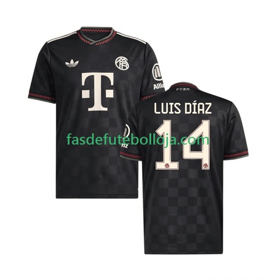 Camisola 3º Equipamento Bayern de Munique Luis Diaz 14 2025-2026 Manga Curta ,Homem