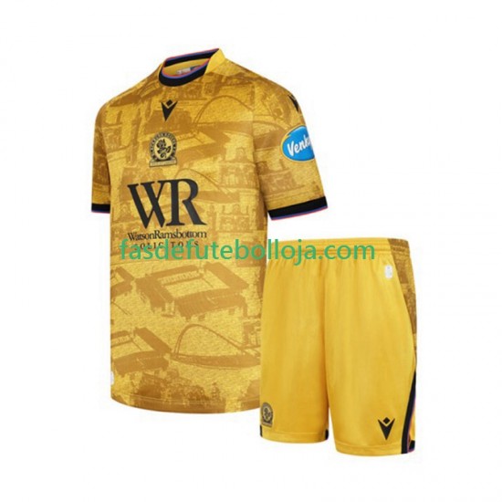 Camisola 2º Equipamento Blackburn Rovers 2025-2026 Manga Curta ,Criança
