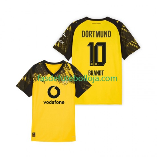 Camisola 1º Equipamento Borussia Dortmund Julian Brandt 10 2025-2026 Manga Curta ,Homem
