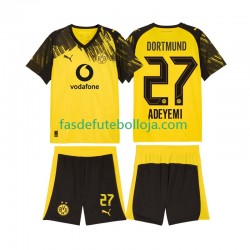 Camisola 1º Equipamento Borussia Dortmund Karim Adeyemi 27 2025-2026 Manga Curta ,Criança