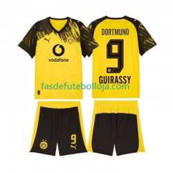 Camisola 1º Equipamento Borussia Dortmund Serhou Guirassy 9 2025-2026 Manga Curta ,Criança