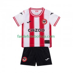 Camisola 1º Equipamento Brentford 2025-2026 Manga Curta ,Criança