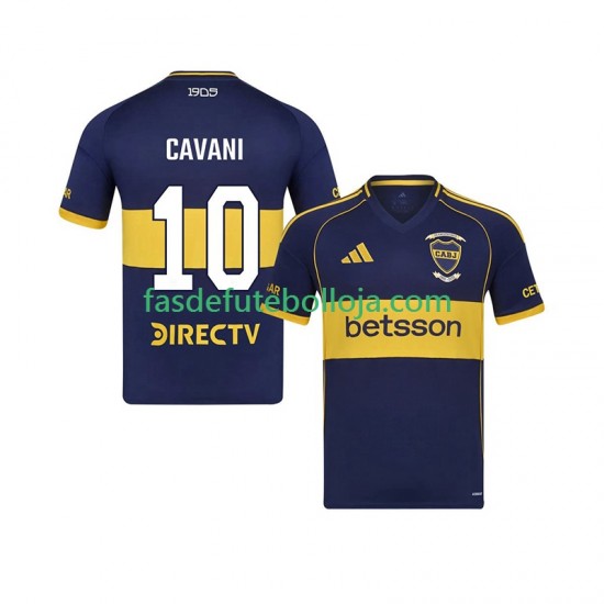 Camisola 1º Equipamento CA Boca Juniors Edinson Cavani 10 2025-2026 Manga Curta ,Homem