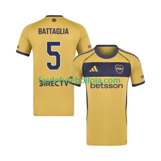 Camisola 2º Equipamento CA Boca Juniors Rodrigo Battaglia 5 2025-2026 Manga Curta ,Homem