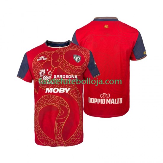 Camisola 1º Equipamento Cagliari Special 2025-2026 Manga Curta ,Homem